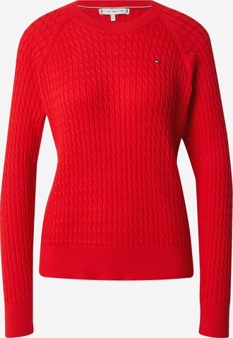 Pull-over TOMMY HILFIGER en rouge : devant