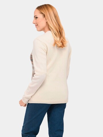 Goldner Gebreid vest in Beige