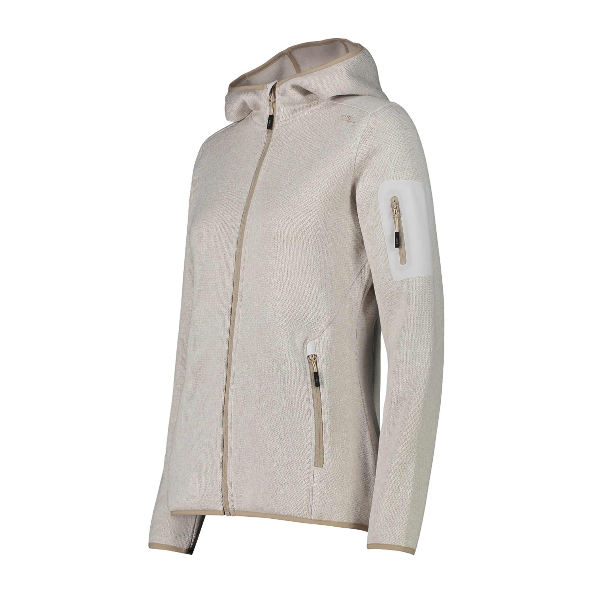 CMP Sportstrickjacke in Beige