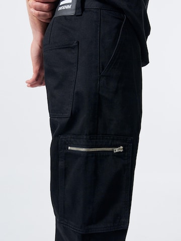 Dr. Denim Loosefit Broek 'Omar Utility' in Zwart