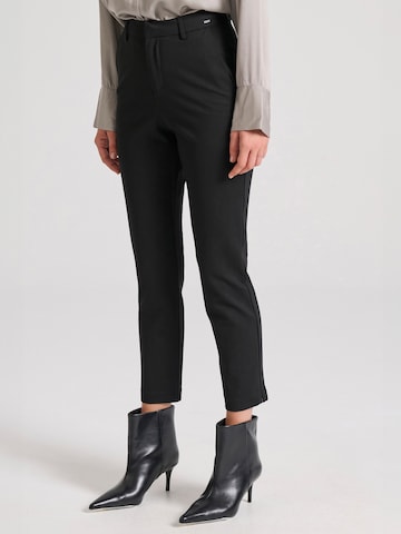 Funky Buddha Regular Chino trousers in Black: front