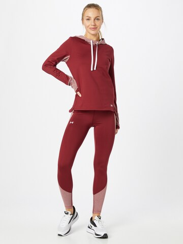 Skinny Pantaloni sportivi di UNDER ARMOUR in rosso