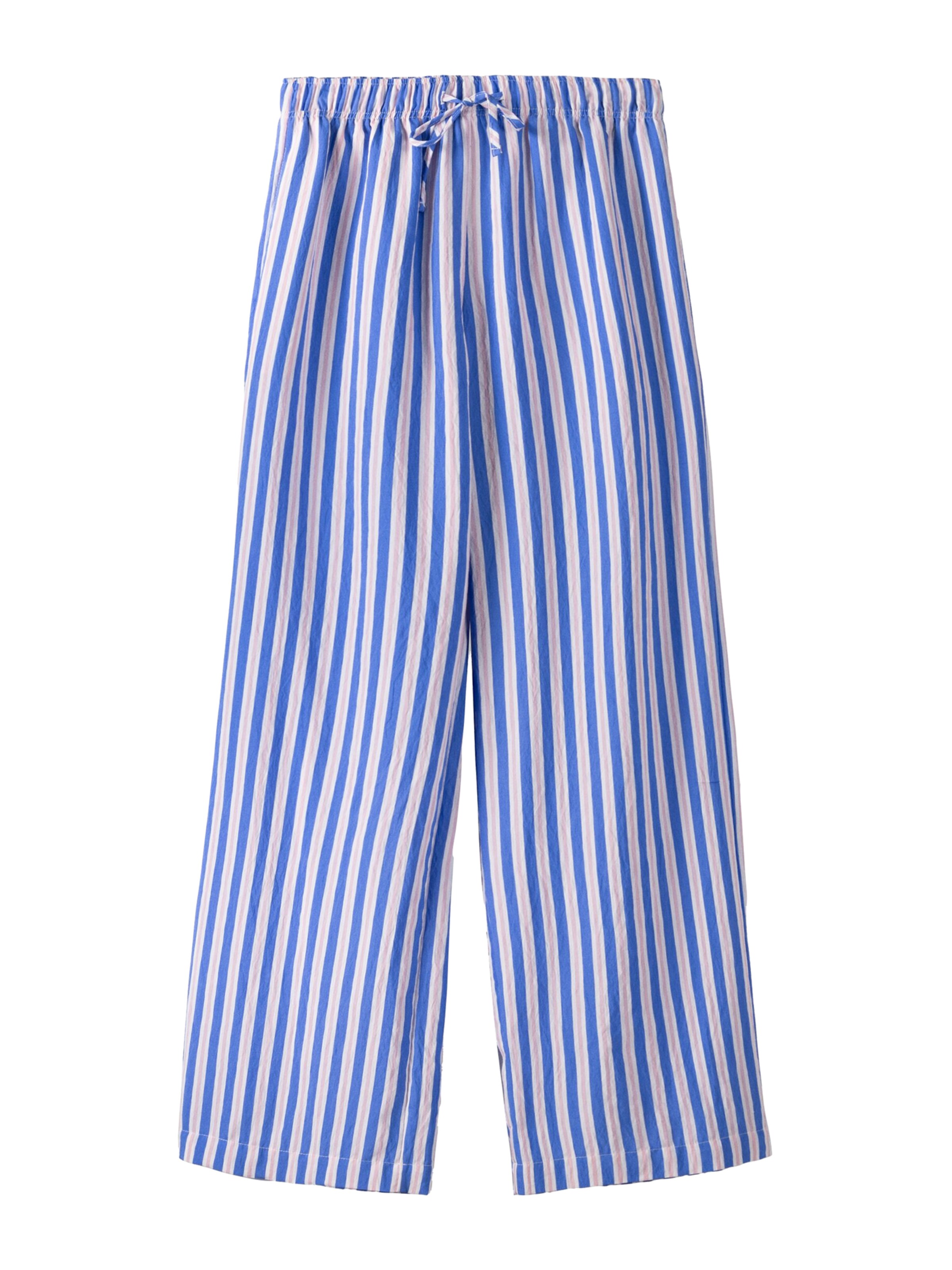 Loosefit Pantalon Bershka en bleu : devant