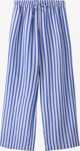 Bershka Loose fit Trousers in Blue: front