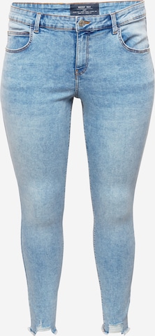 Noisy May Curve Skinny Jeans in Blue: front