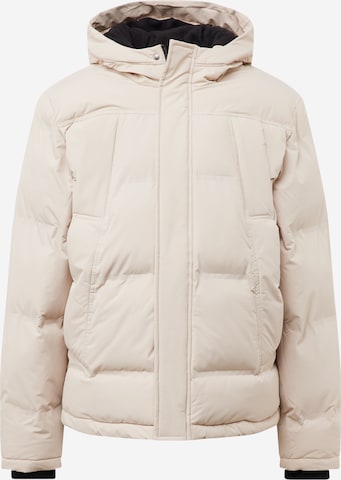 !Solid Winter Jacket 'Clarence' in Beige: front