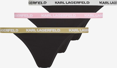 Moteriškos kelnaitės iš Karl Lagerfeld, spalva – rusvai žalia / juoda / balkšva, Prekių apžvalga