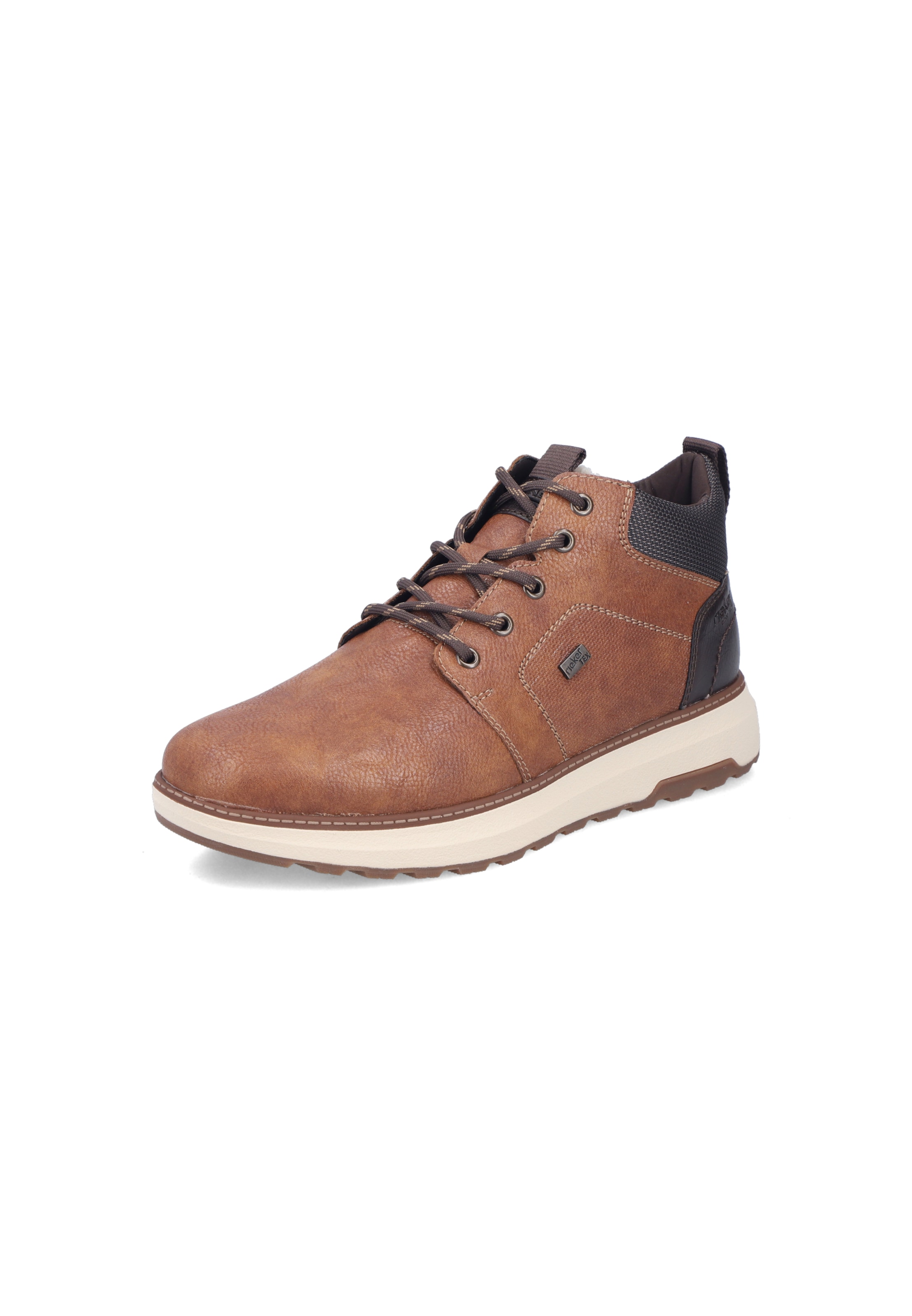 Baskets hautes ' B5530 ' Rieker en marron : devant