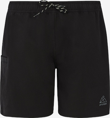 Boardshorts 'PRTAgaat 25' PROTEST en noir : devant