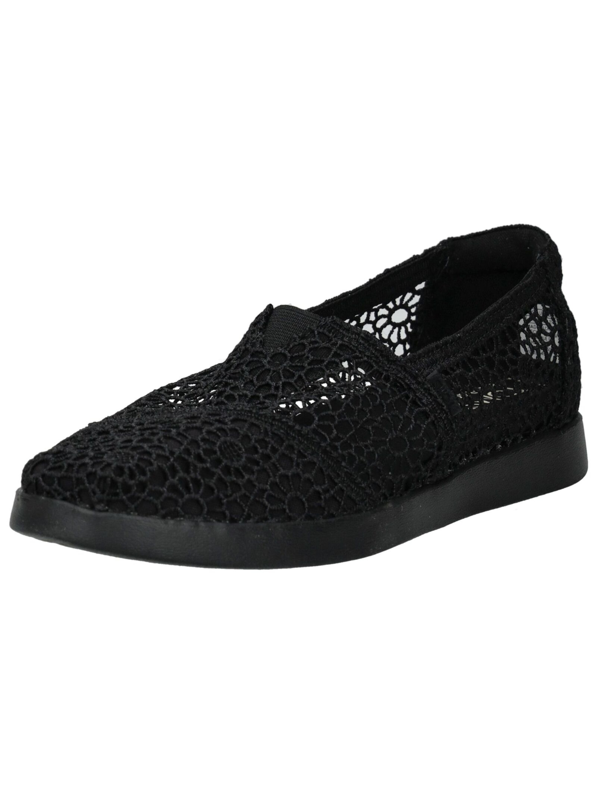 TOMS Slip-ons in Black: front