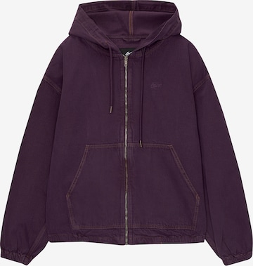 Pull&Bear Between-season jacket in Purple: front