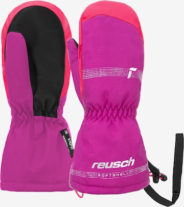 REUSCH Athletic Gloves in Pink: front