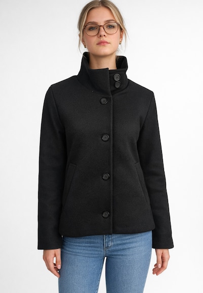 Elara Mantel in L in schwarz, Produktansicht