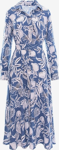 Couture de Marie Blusenkleid 'Raya' in Blau: Vorderseite