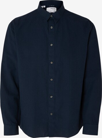 SELECTED HOMME Button Up Shirt in Blue: front