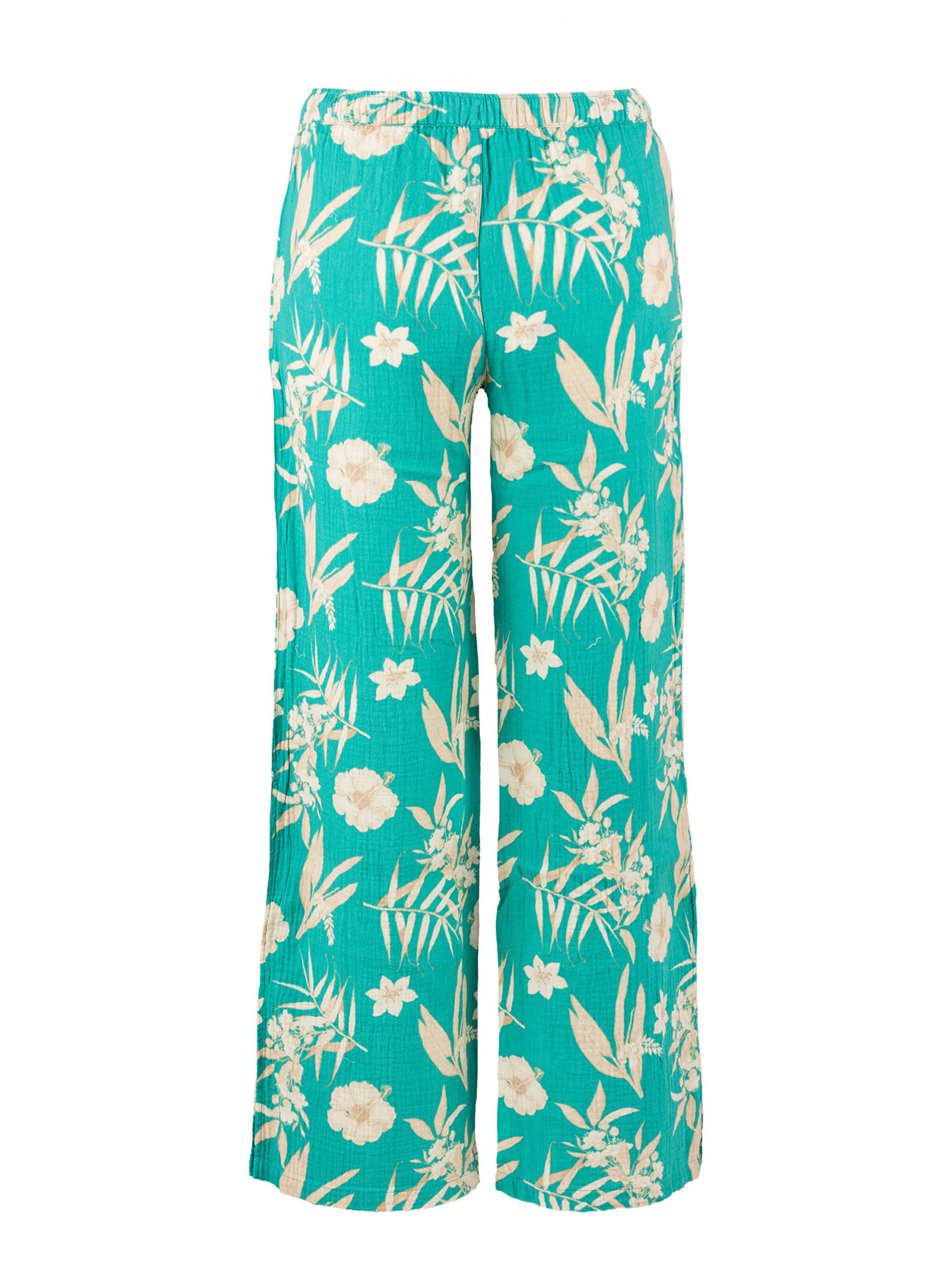 PJ Salvage Pyjamahose 'Tahitian Tropics' in Grün
