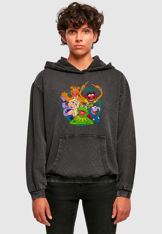 ABSOLUTE CULT Sweatshirt 'Muppets - Group Circle' in Zwart: voorkant