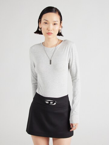 ABOUT YOU Shirt Bodysuit 'Lulu' in Grey: front