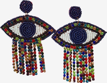 PfauGermany Earrings 'Evil Eye' in Mixed colors: front