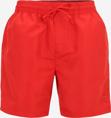 Pantaloncini da bagno di GUESS in rosso: frontale