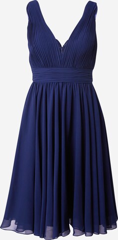 mascara Cocktail Dress in Blue: front