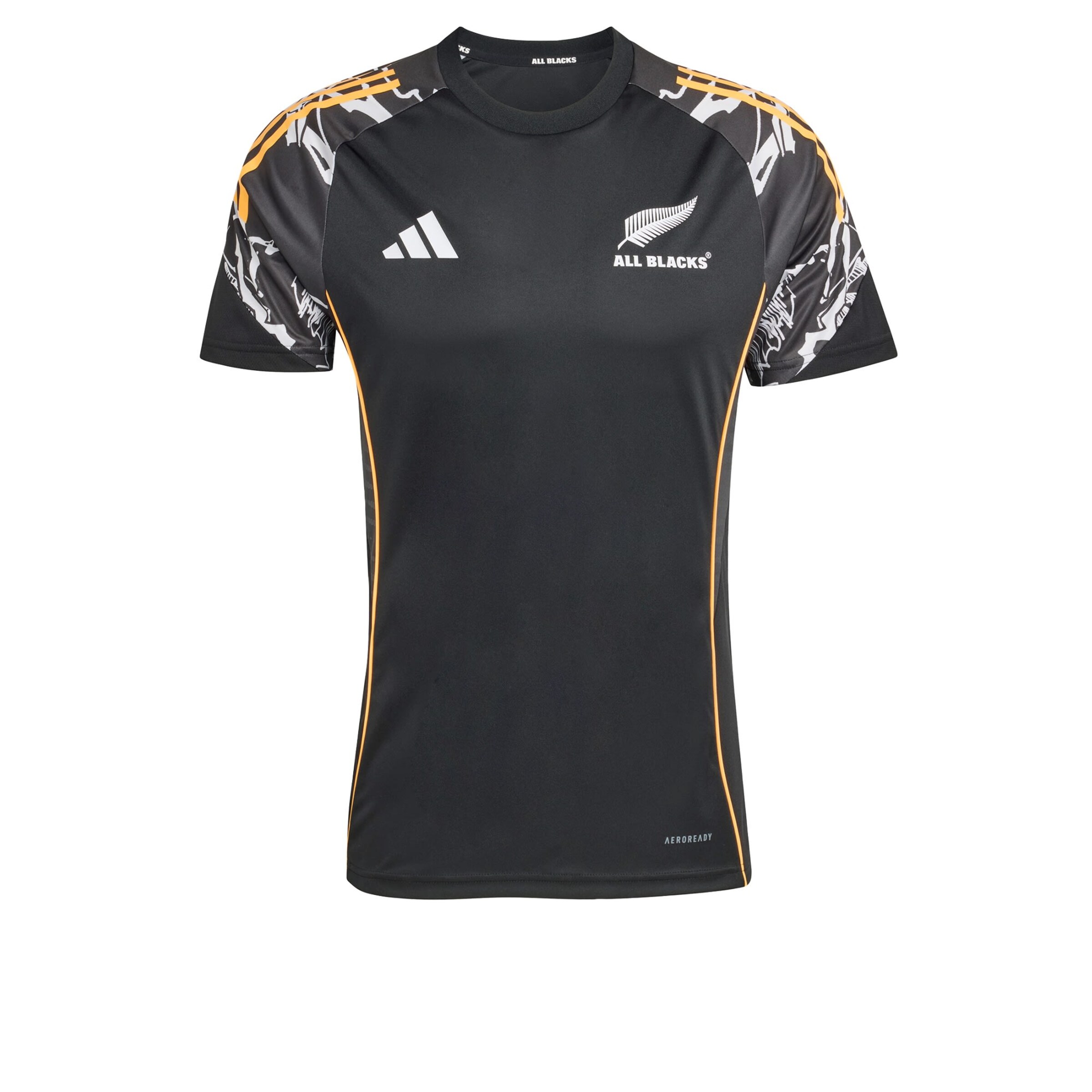 ADIDAS PERFORMANCE Maillot 'ALL BLACKS MARVEL PERFORMANCE' en jaune / noir / blanc, Vue avec produit