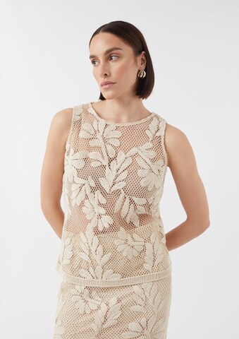 COMMA Top in Beige: Vorderseite