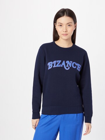 Bizance Paris - Sweatshirt 'SOLAN' em azul: frente