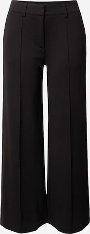 ICHI רגל רחבה מכנסיים 'KATE' בשחור: מלפנים