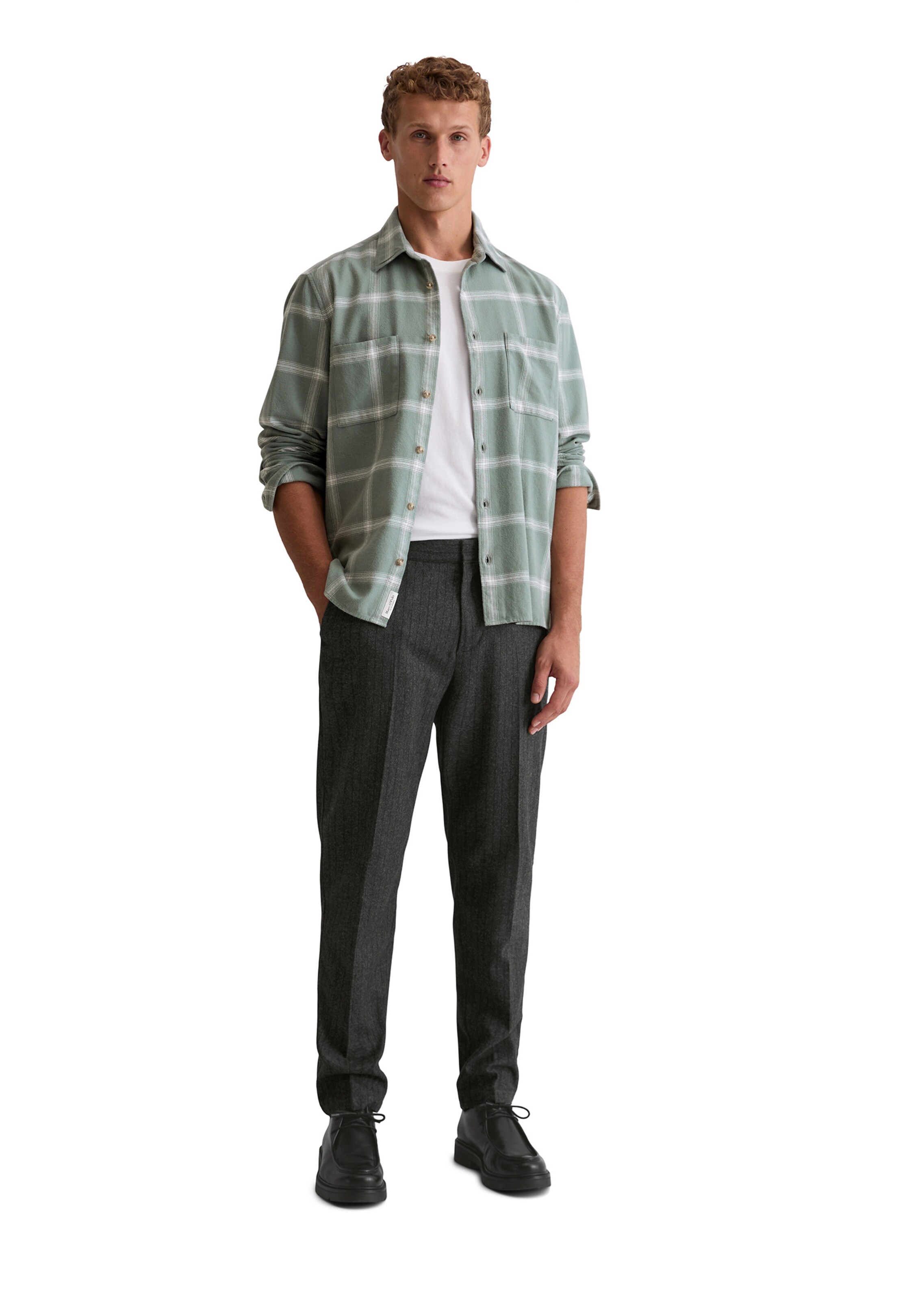 Marc O'Polo Regular fit Button Up Shirt in Blue