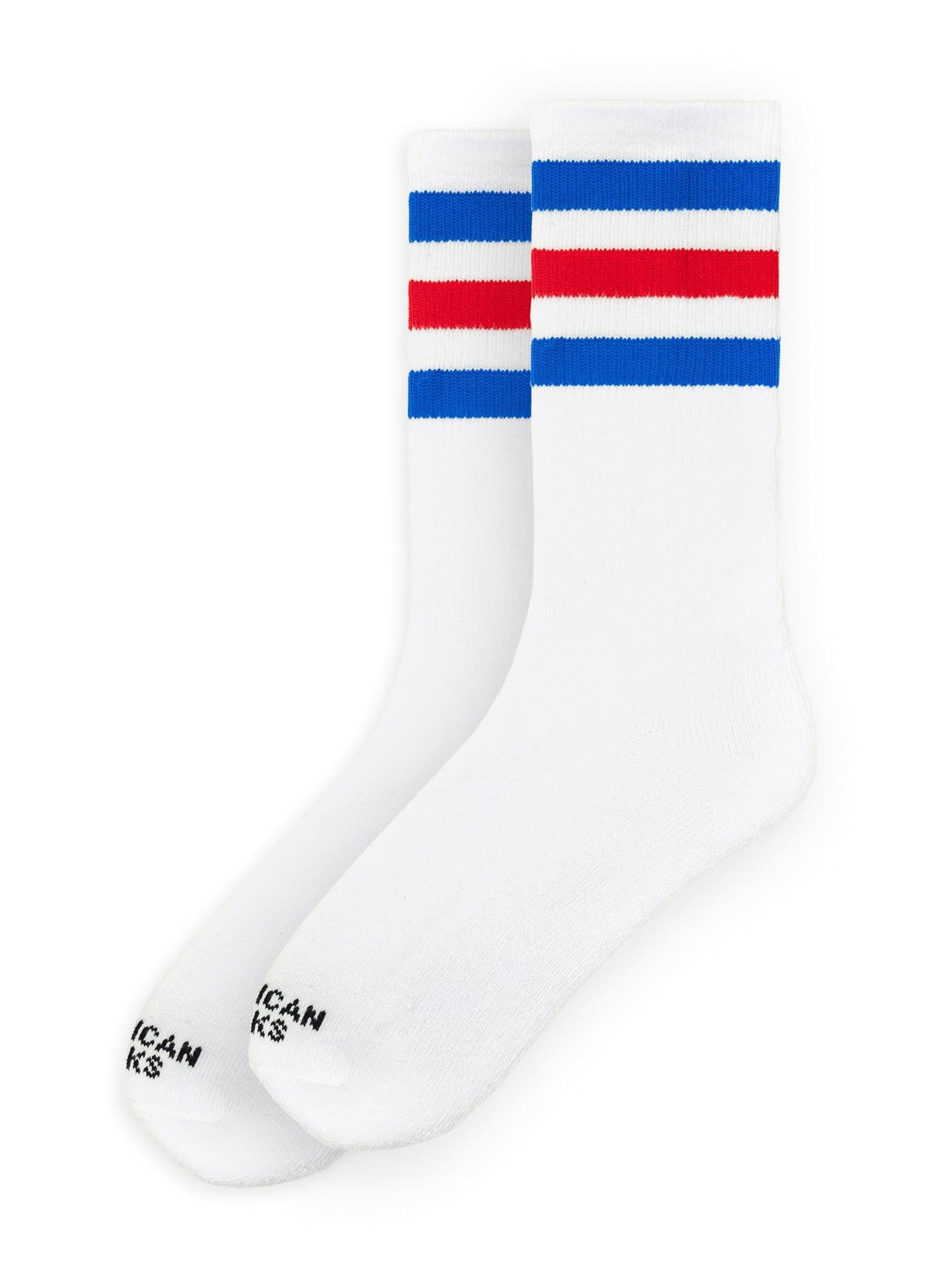 American Socks Socken 'American Pride II - Mid High'‌‌‌‌‌‌‌ in Weiß: Vorderseite