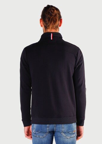 Le Temps Des Cerises Zip-Up Hoodie 'BARTEL' in Black