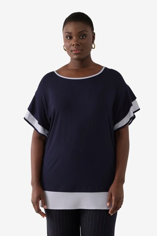 Ulla Popken Shirt in Blauw: voorkant