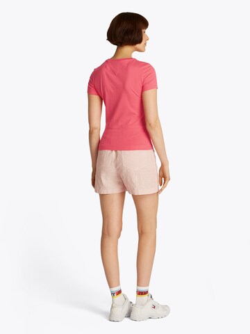 Tommy Jeans Koszulka 'ESSENTIAL' w kolorze czerwony