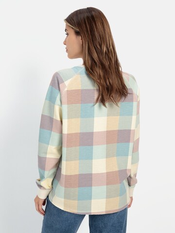 CAMEL ACTIVE Sweatshirt mit Karomuster in Mischfarben