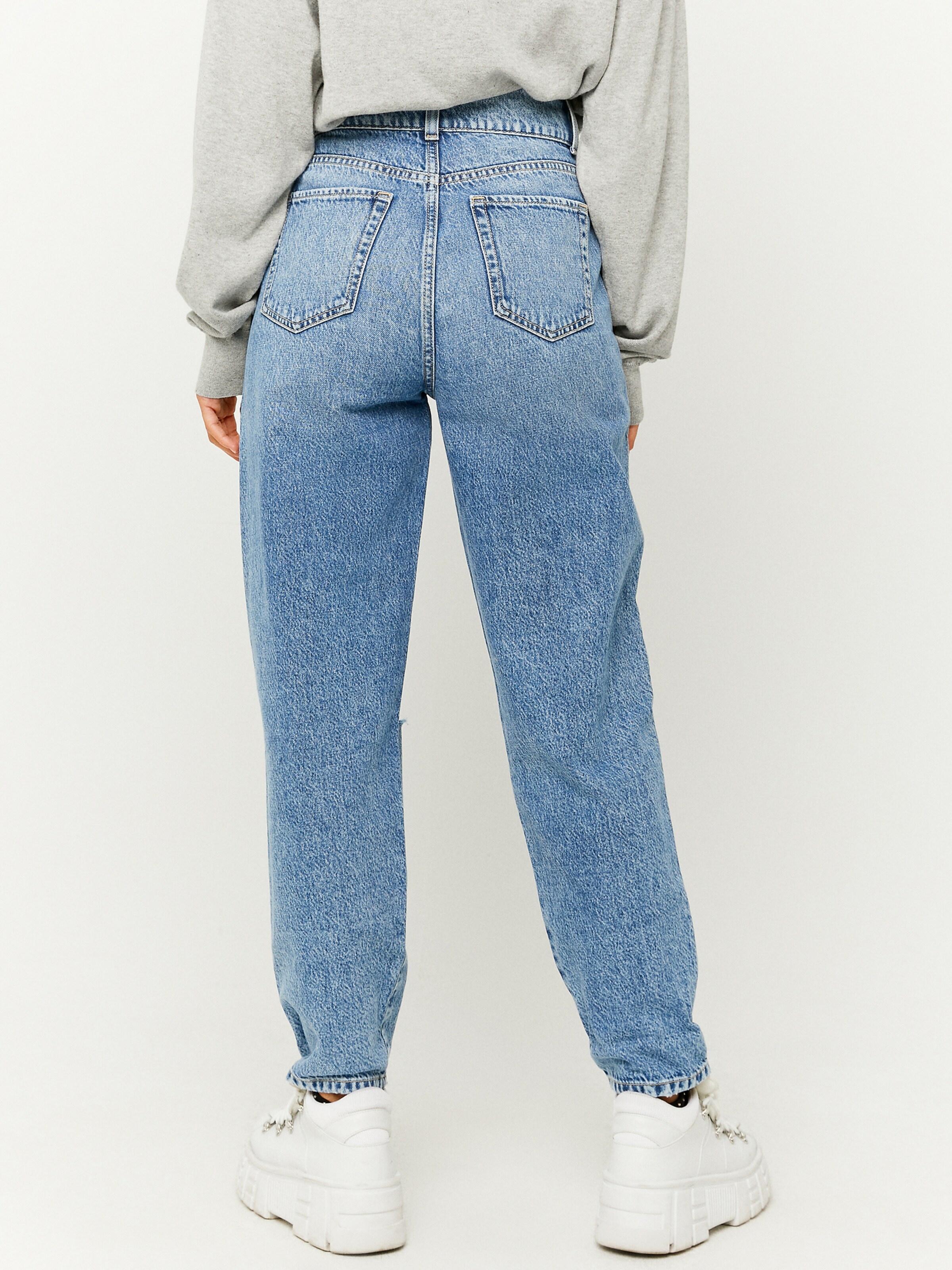 Tally Weijl Jeans con pieghe in Blu | ABOUT YOU