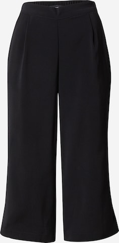 VERO MODA Wide leg Pleat-Front Pants in Black: front