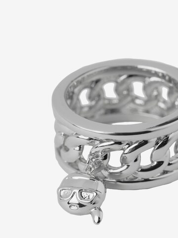 Bague 'Ikonik' Karl Lagerfeld en argent