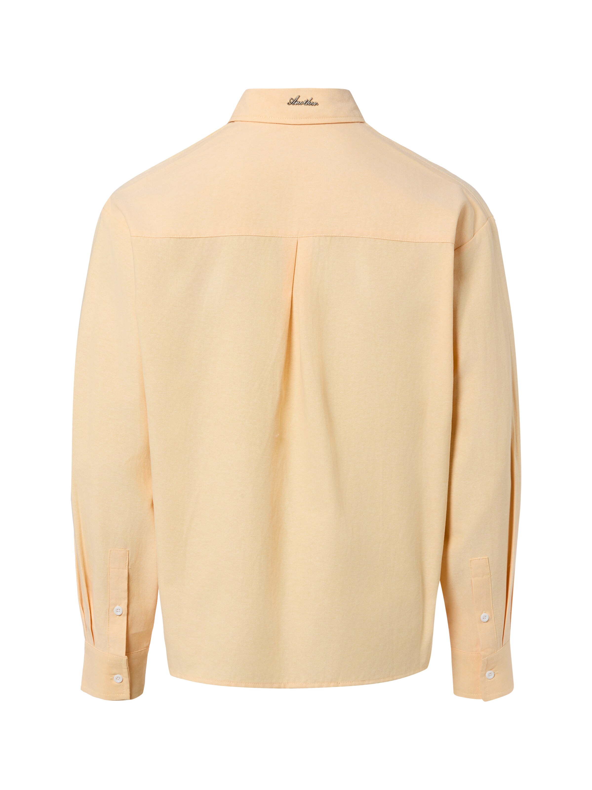 Another Cotton Lab - Ajuste confortable Camisa 'Everyday Pocket' en amarillo