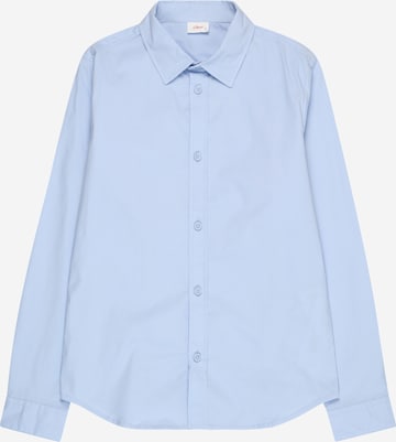 s.Oliver Overhemd in Blauw: voorkant