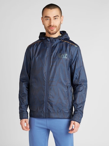 EA7 Emporio Armani - Casaco deportivo em azul: frente