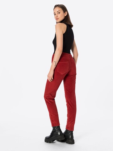 UNITED COLORS OF BENETTON Slimfit Broek in Rood