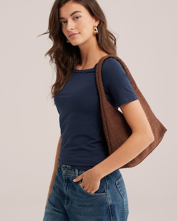 WE Fashion Shirt in Blue: front