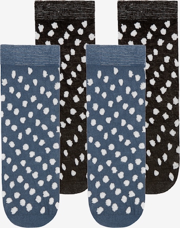 Chaussettes 'Spiffy Selina' TOO HOT TO HIDE en bleu : devant