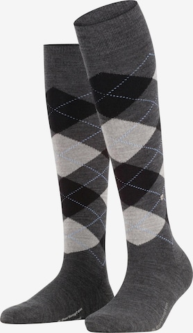 BURLINGTON Over the Knee Socks 'Marylebone' in Grey: front