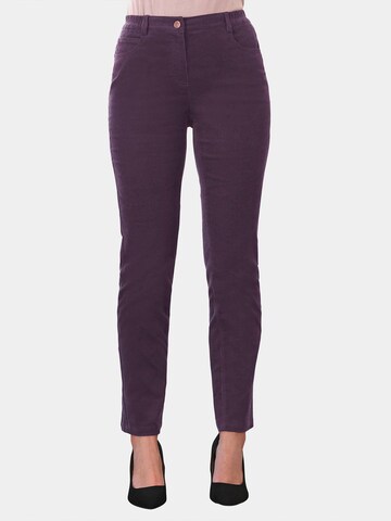 Goldner Regular Jeans 'Carla' in Purple: front