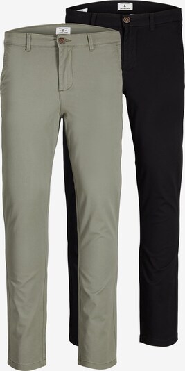 JACK & JONES Pantalon chino 'Marco' en vert clair / noir, Vue avec produit