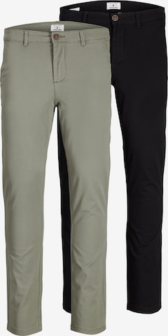 JACK & JONES Chino trousers 'Marco' in Black: front