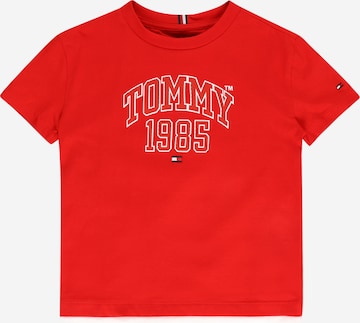 Tricou de la TOMMY HILFIGER pe roșu: față