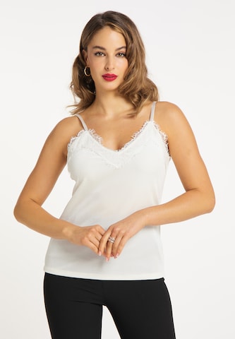 faina Top in White: front